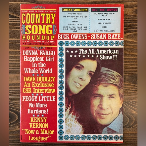 Other - Vintage Country Song Roundup Magazine